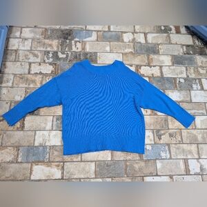 Sonoma Goods for Life Women's 0X Blue Sweater - Plus Size Pullover